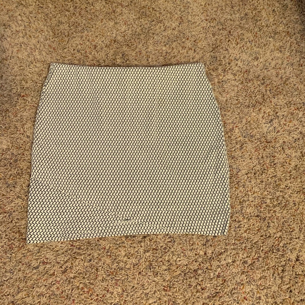 Cross Front Patterned A-line Skirt